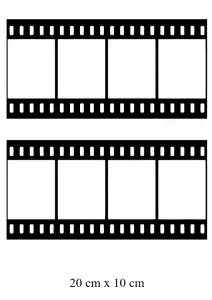 Filmstreifen Hochformat